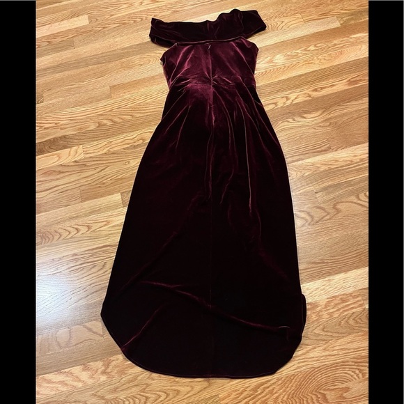 BHLDN Edison Red Velvet Dress Size 6 NWT - Picture 13 of 16